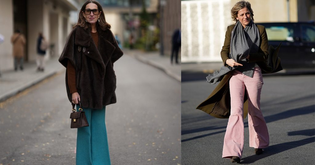 Pantalons pattes d’eph : comment les porter à 20, 30, 40, 50 et 60 ans pour paraître plus mince et ultra‑stylée