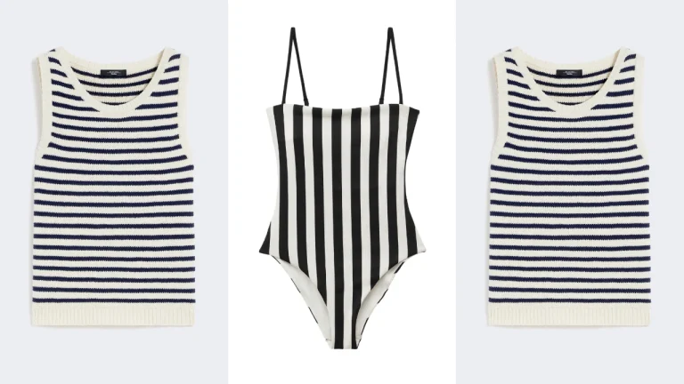 La grande tendance été 2026 : top canotta + maillot rayé — le duo marinière qui transforme votre plage en défilé (à copier tout de suite)